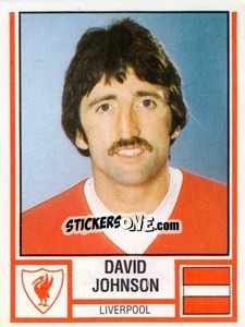 Sticker David Johnson - UK Football 1980-1981 - Panini