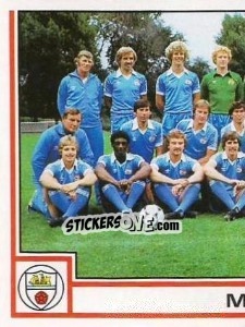 Sticker Team Photo (puzzle 1) - UK Football 1980-1981 - Panini