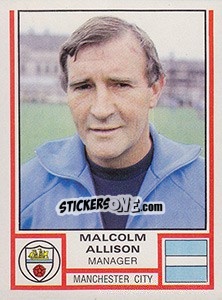 Cromo Malcolm Allison - UK Football 1980-1981 - Panini