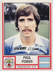 Figurina Paul Power - UK Football 1980-1981 - Panini