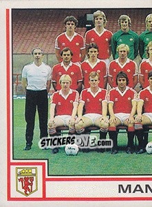 Sticker Team Photo (puzzle 1) - UK Football 1980-1981 - Panini