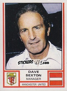 Cromo Dave Sexton - UK Football 1980-1981 - Panini