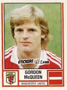 Cromo Gordon McQueen - UK Football 1980-1981 - Panini