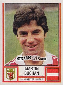 Cromo Martin Buchan - UK Football 1980-1981 - Panini