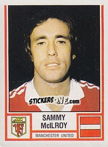 Cromo Sammy McIlroy - UK Football 1980-1981 - Panini