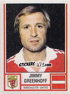 Cromo Jimmy Greenhoff - UK Football 1980-1981 - Panini