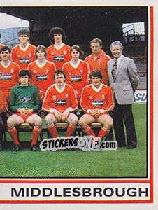 Sticker Team Photo (puzzle 2) - UK Football 1980-1981 - Panini