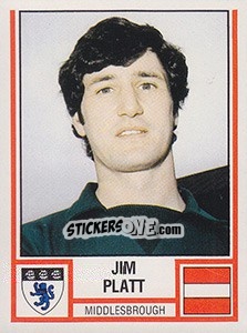 Figurina Jim Platt - UK Football 1980-1981 - Panini