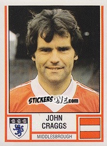 Sticker John Craggs - UK Football 1980-1981 - Panini