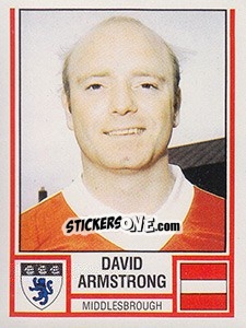 Figurina David Armstrong - UK Football 1980-1981 - Panini