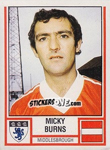 Cromo Micky Burns - UK Football 1980-1981 - Panini