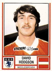 Cromo David Hodgson - UK Football 1980-1981 - Panini
