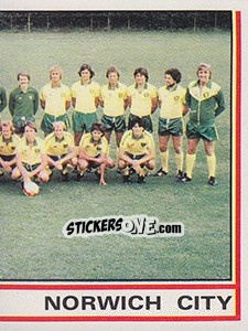 Sticker Team Photo (puzzle 2) - UK Football 1980-1981 - Panini