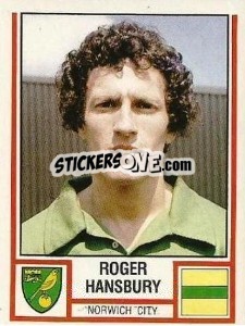 Cromo Roger Hansbury - UK Football 1980-1981 - Panini