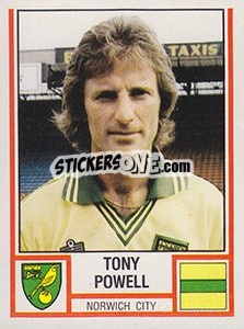 Figurina Tony Powell - UK Football 1980-1981 - Panini