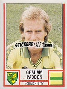 Figurina Graham Paddon - UK Football 1980-1981 - Panini