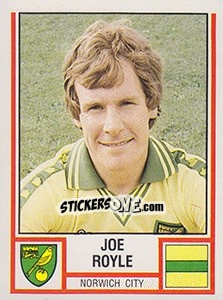Sticker Joe Royle - UK Football 1980-1981 - Panini