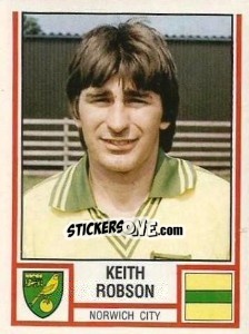 Figurina Keith Robson - UK Football 1980-1981 - Panini