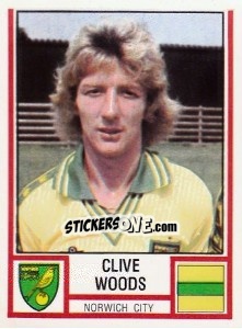 Figurina Clive Woods - UK Football 1980-1981 - Panini