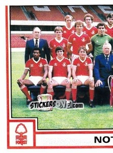 Sticker Team Photo (puzzle 1) - UK Football 1980-1981 - Panini