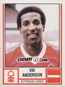 Cromo Viv Anderson - UK Football 1980-1981 - Panini