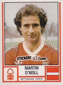 Figurina Martin O'Neill - UK Football 1980-1981 - Panini