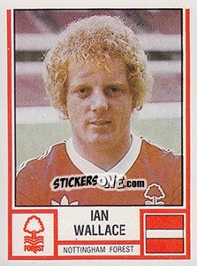 Figurina Ian Wallace - UK Football 1980-1981 - Panini