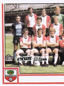 Sticker Team Photo (puzzle 1) - UK Football 1980-1981 n. 260 - Panini