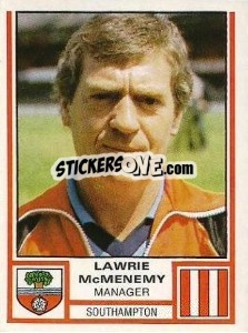 Cromo Lawrie McMenemy - UK Football 1980-1981 - Panini
