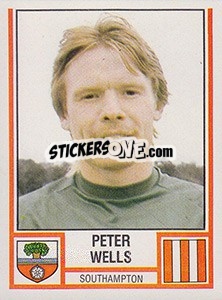 Sticker Peter Wells - UK Football 1980-1981 - Panini
