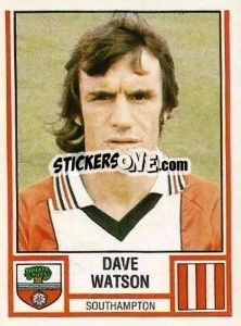 Sticker Dave Watson - UK Football 1980-1981 - Panini