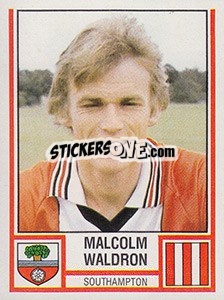 Figurina Malcolm Waldron - UK Football 1980-1981 - Panini