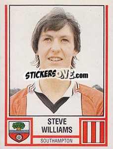 Figurina Steve Williams - UK Football 1980-1981 - Panini