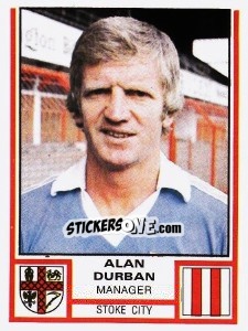 Figurina Alan Durban - UK Football 1980-1981 - Panini