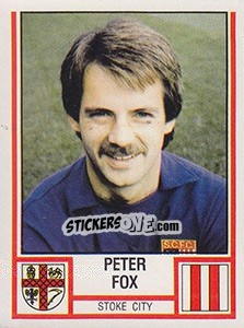 Cromo Peter Fox - UK Football 1980-1981 - Panini