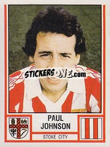 Sticker Paul Johnson - UK Football 1980-1981 - Panini