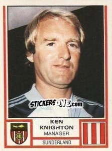 Figurina Ken Knighton - UK Football 1980-1981 - Panini