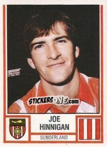 Figurina Joe Hinnigan - UK Football 1980-1981 - Panini