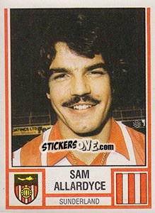 Cromo Sam Allardyce - UK Football 1980-1981 - Panini