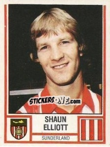 Figurina Shaun Elliott - UK Football 1980-1981 - Panini