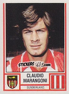 Sticker Claudio Marangoni - UK Football 1980-1981 - Panini