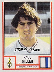 Cromo Paul Miller - UK Football 1980-1981 - Panini