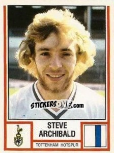 Figurina Steve Archibald - UK Football 1980-1981 - Panini