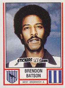 Figurina Brendan Batson - UK Football 1980-1981 - Panini