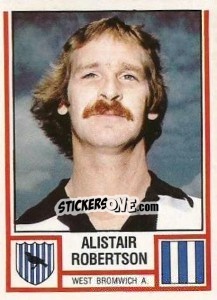 Cromo Alistair Robertson - UK Football 1980-1981 - Panini