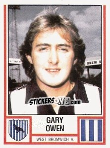 Sticker Gary Owen - UK Football 1980-1981 - Panini
