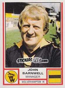 Sticker John Barnwell - UK Football 1980-1981 - Panini