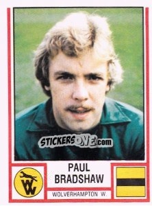 Figurina Paul Bradshaw - UK Football 1980-1981 - Panini