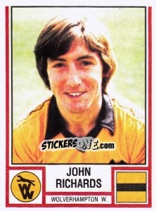 Cromo John Richards - UK Football 1980-1981 - Panini