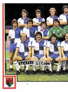 Sticker Team Photo (puzzle 1) - UK Football 1980-1981 - Panini